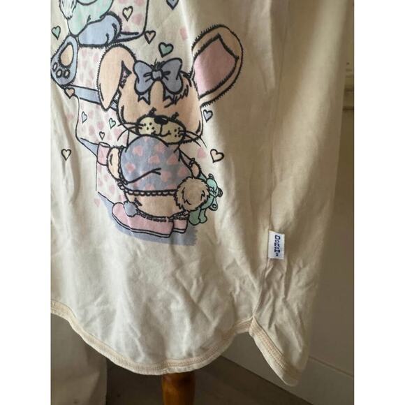 DoReMi Vintage 90s Women’s Medium Cartoon Bunny Nightgown Pajamas - Picture 3 of 5